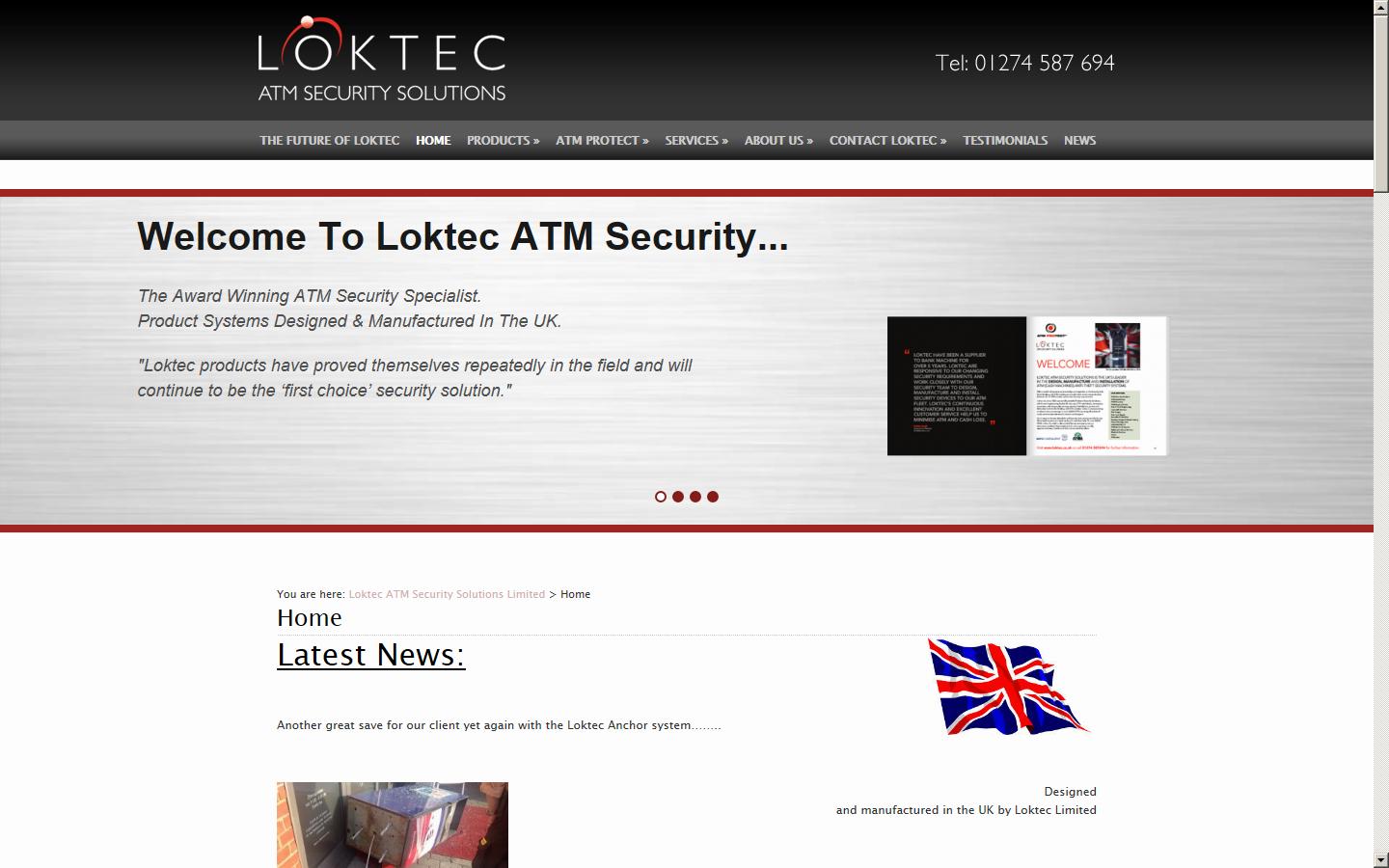 Loktec ATM Security Solutions Ltd Website