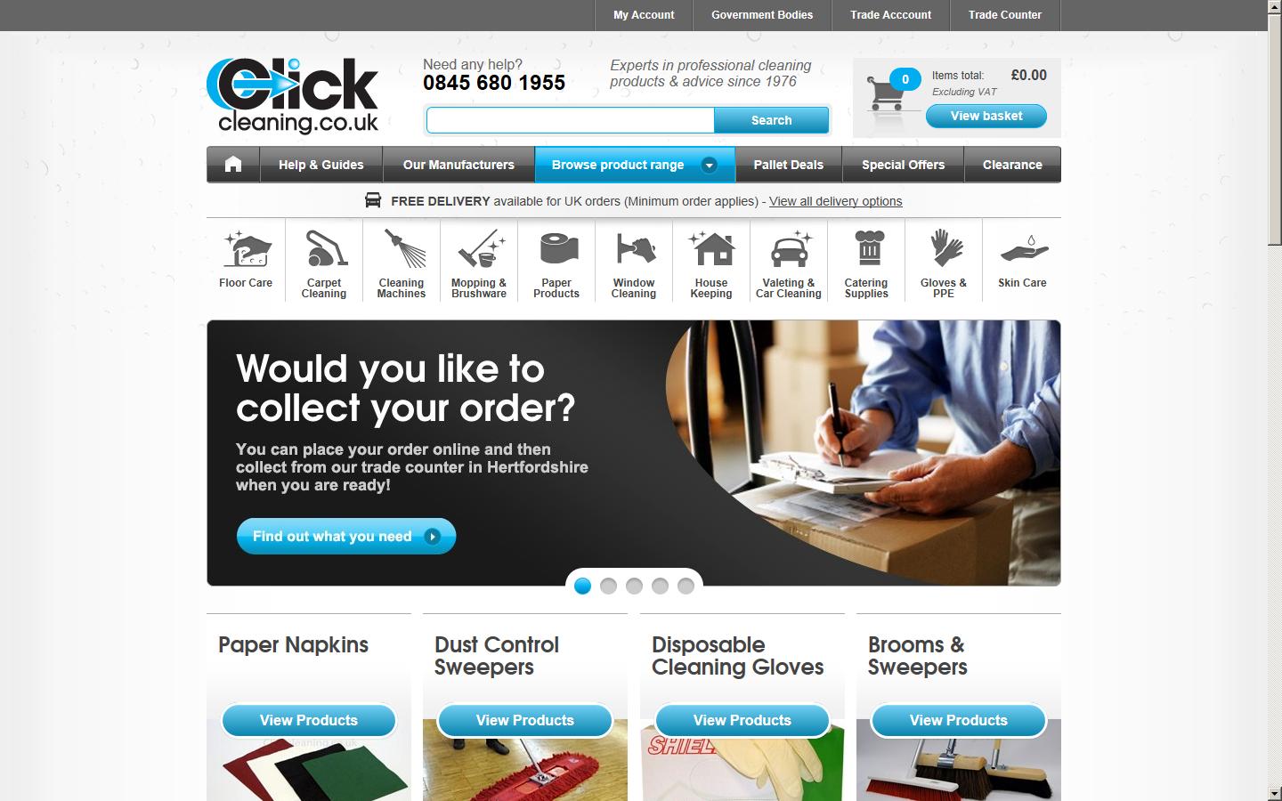 Click Cleaning Ltd Website