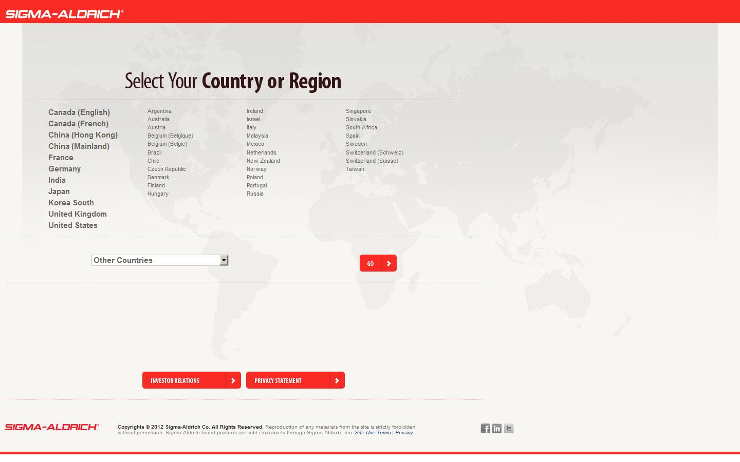 Sigma-Aldrich Company Ltd Website