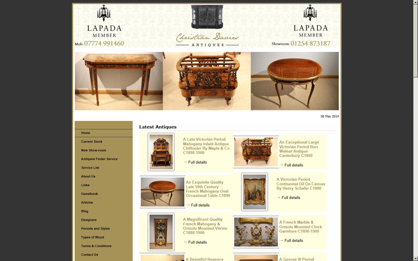 Christian Davies Antiques Ltd Website