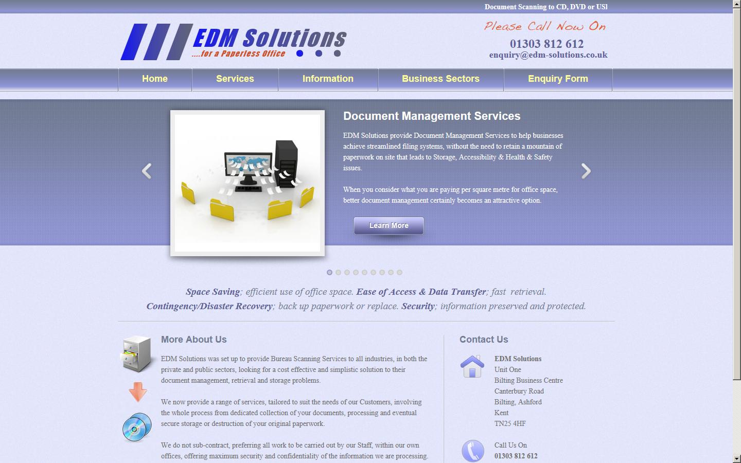 EDM Solutions Website