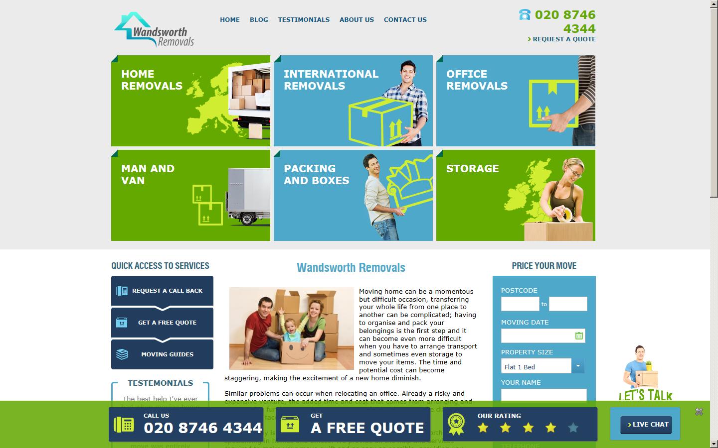 Wandsworth Removals Website