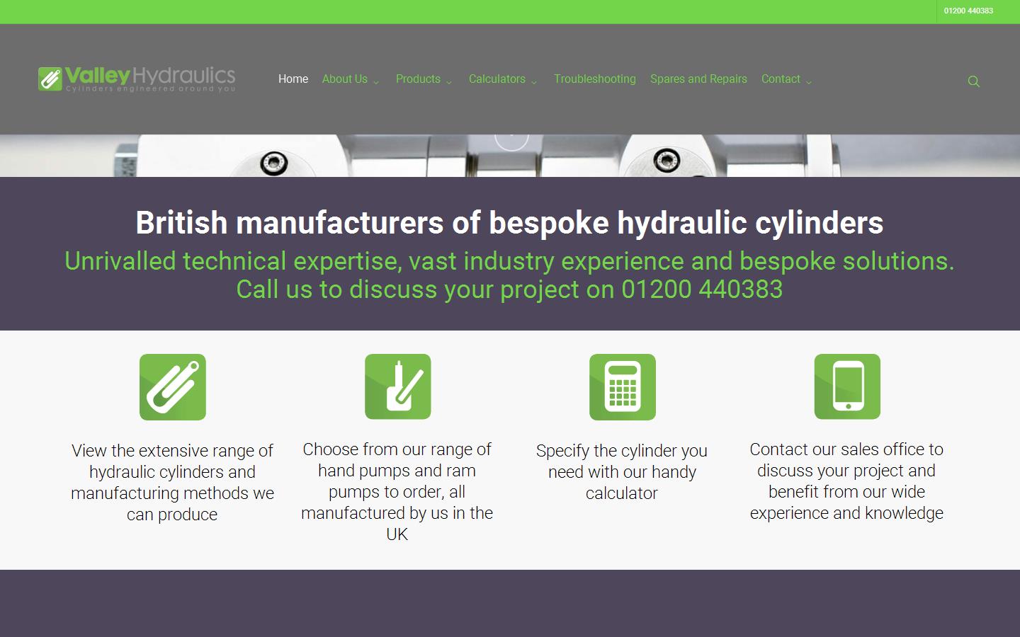 Valley Hydraulics Limited Website