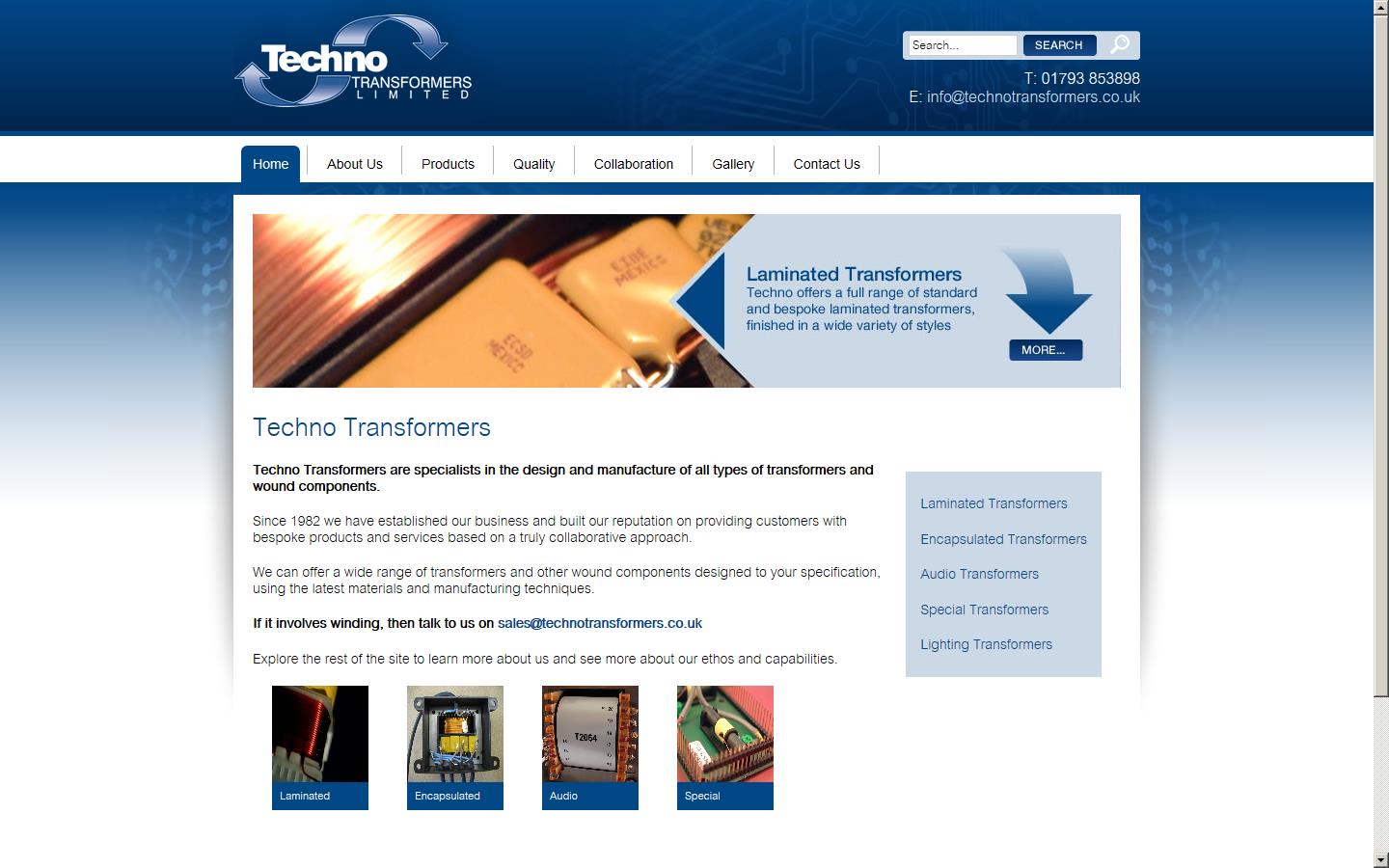 Techno Transformers Ltd Website