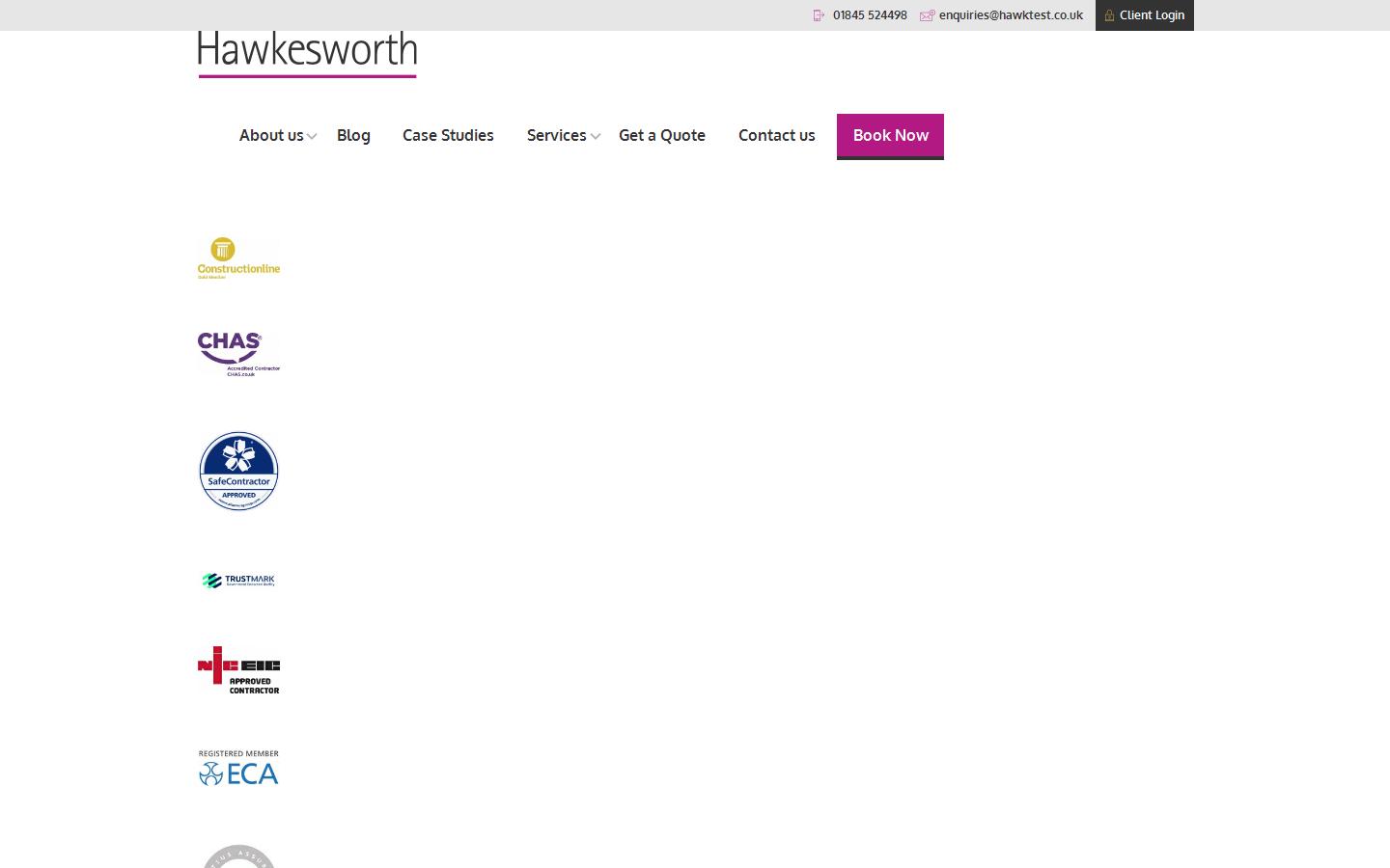 Hawkesworth (trading as Hawkesworth Appliance Testing) Website