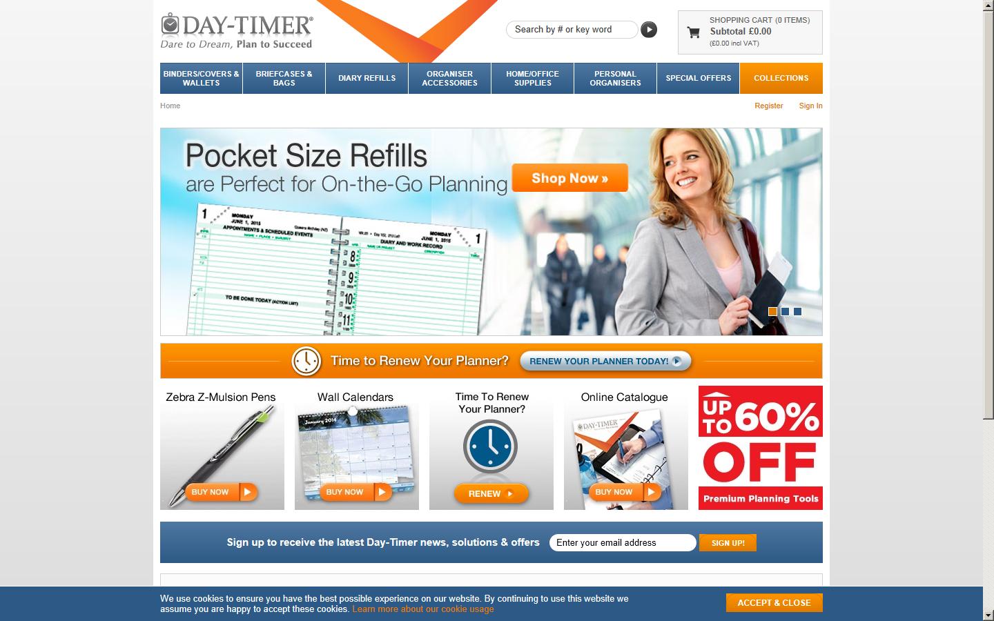 Day-Timer Europe Ltd Website