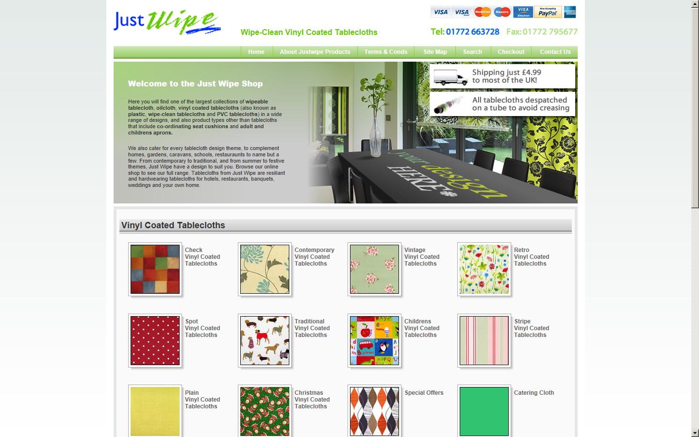 Justwipe Ltd Website