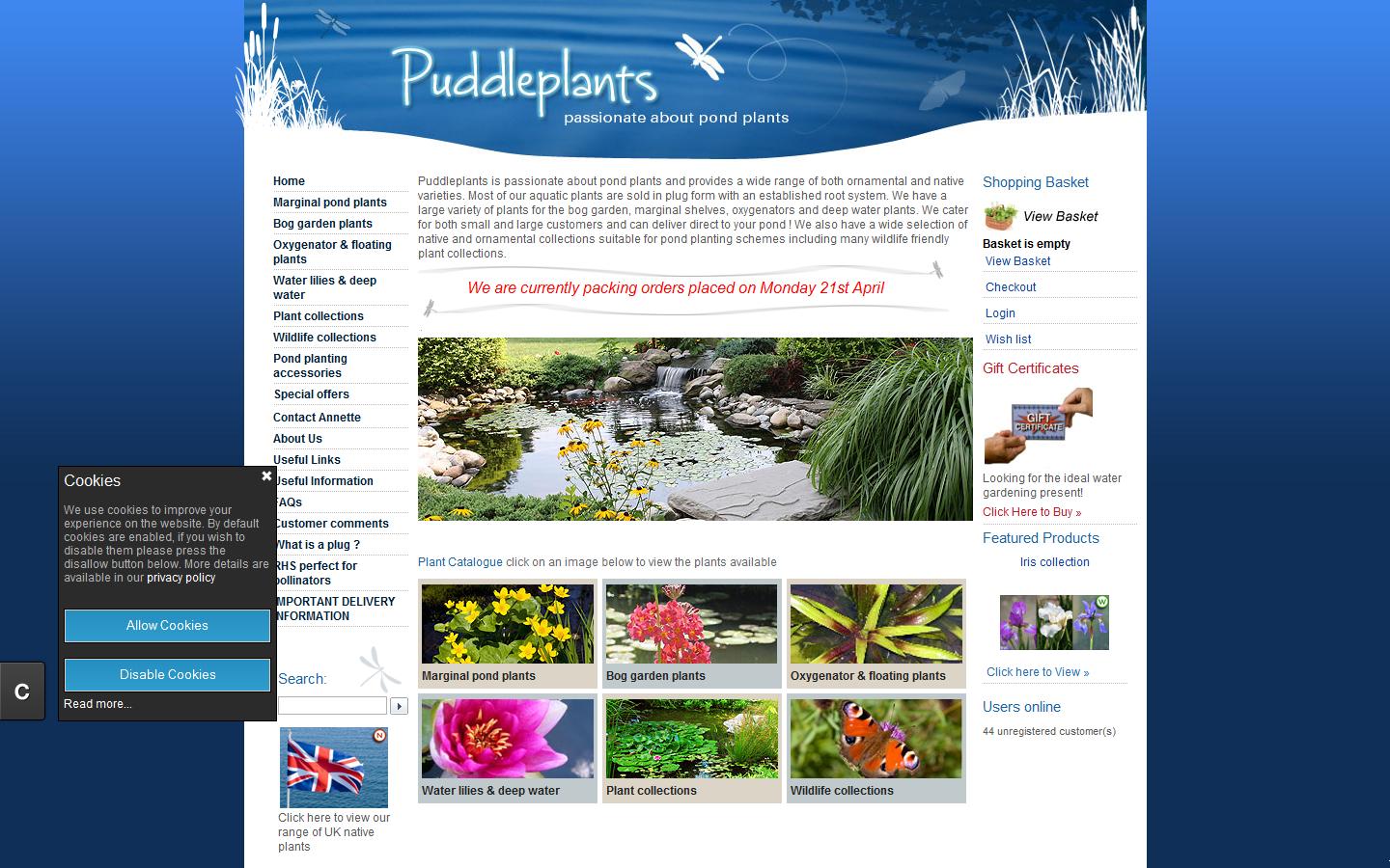 Puddleplants Website