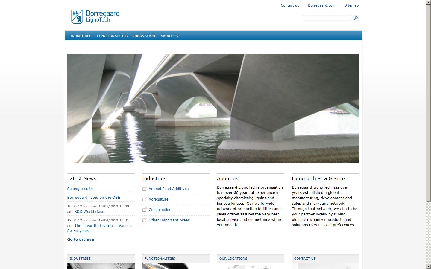 Borregaard (UK) Ltd Website