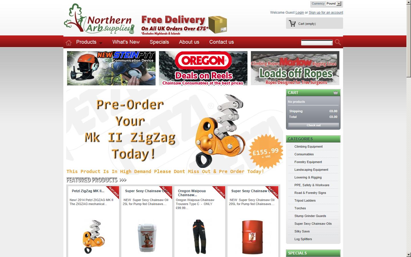 Northern Arb Supplies Website