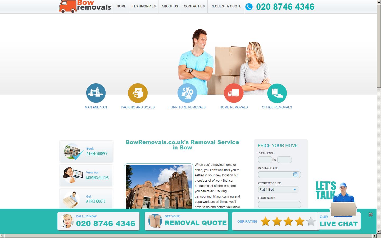 Bow Removals Website