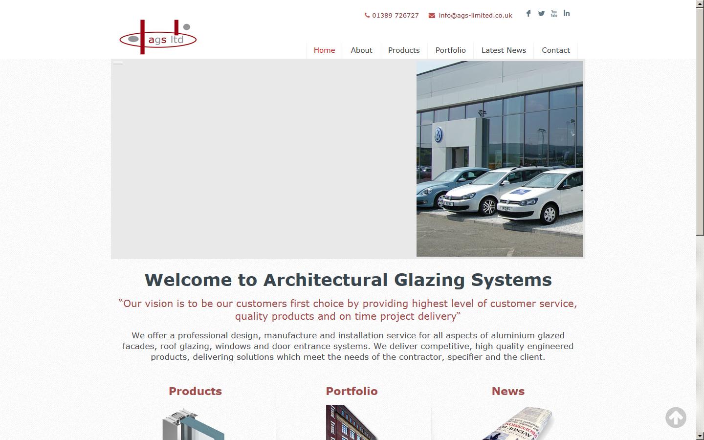 Architectural Glazing Systems Ltd Website