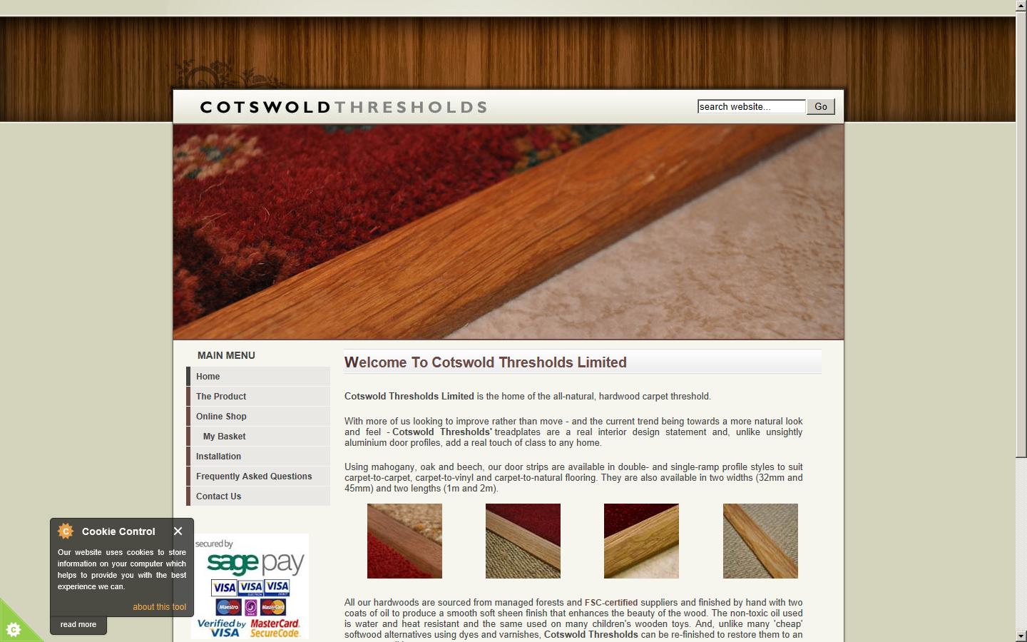 Cotswold Thresholds Ltd Website