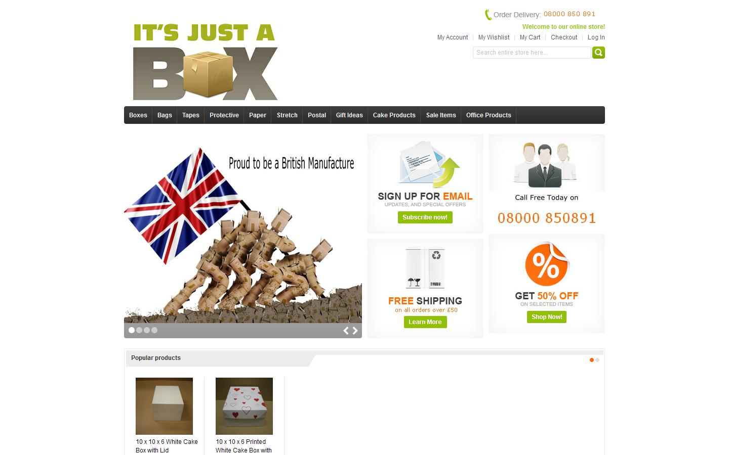 Its Just A Box Website