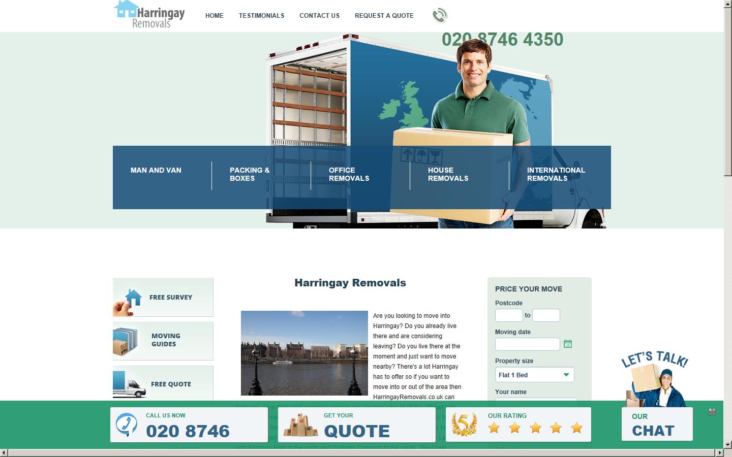 Harringay Removals Website