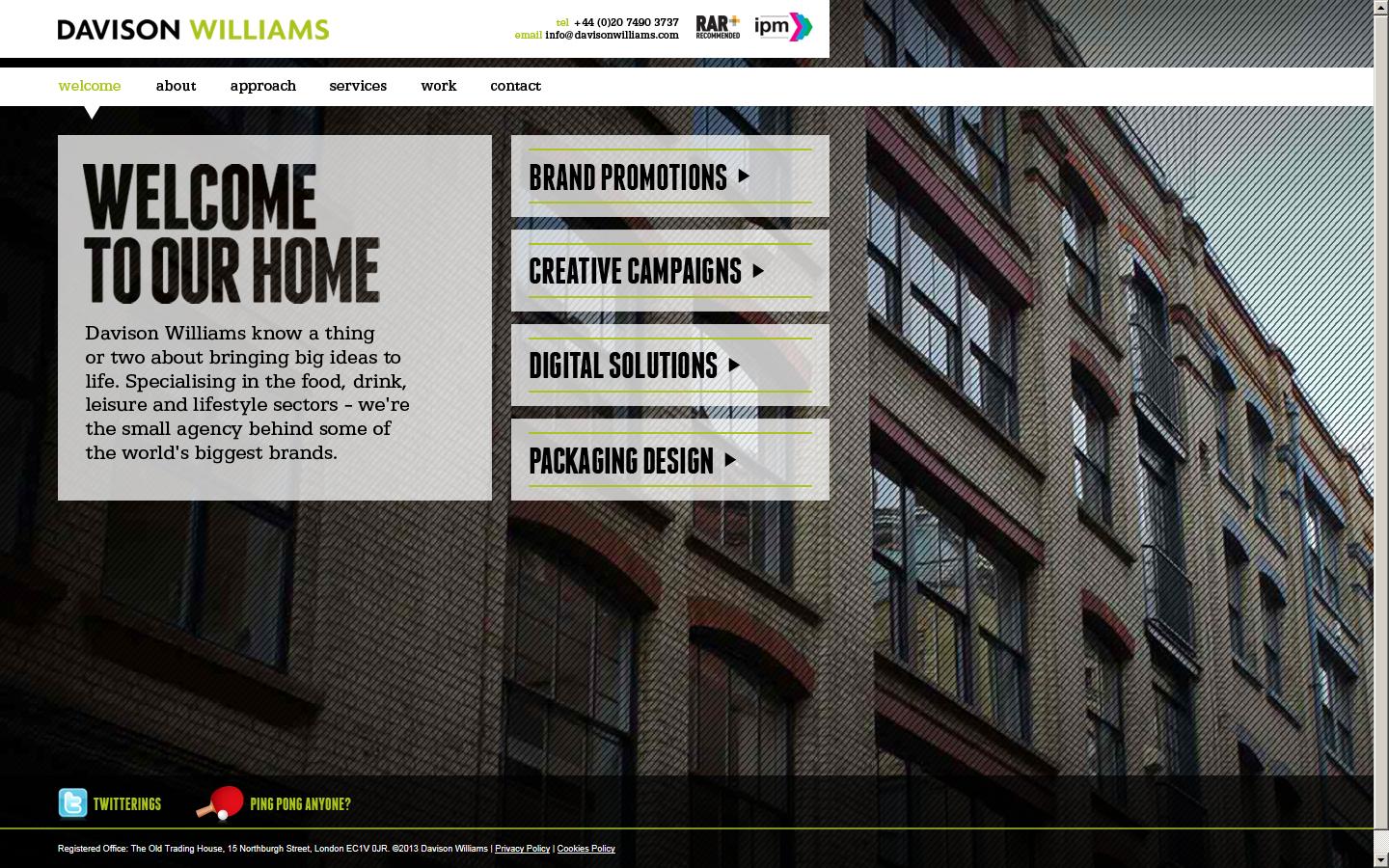 Davison Williams Website