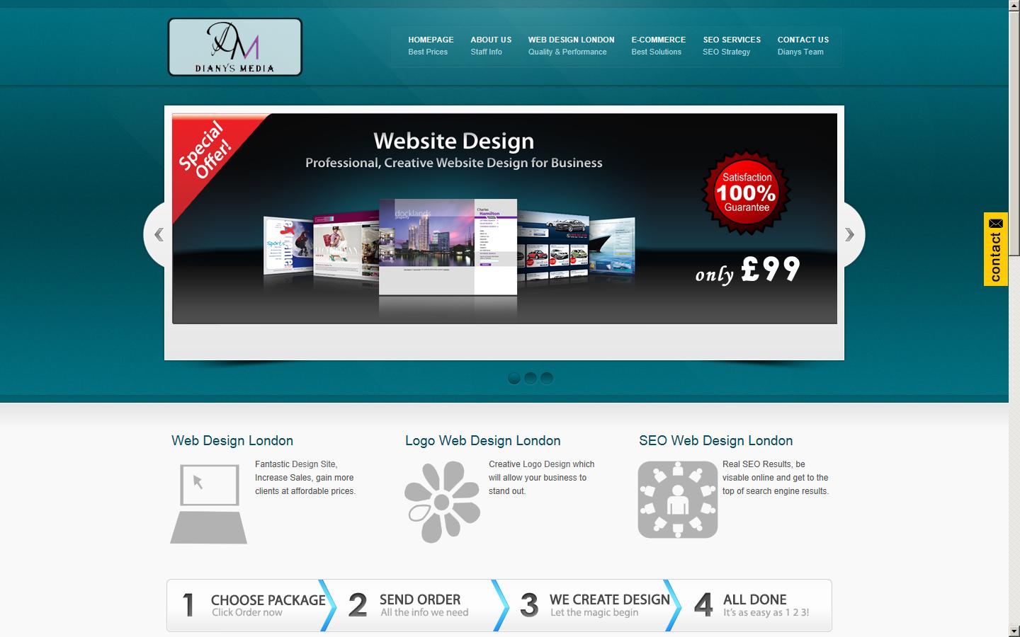 Dianys Media Solutions Website