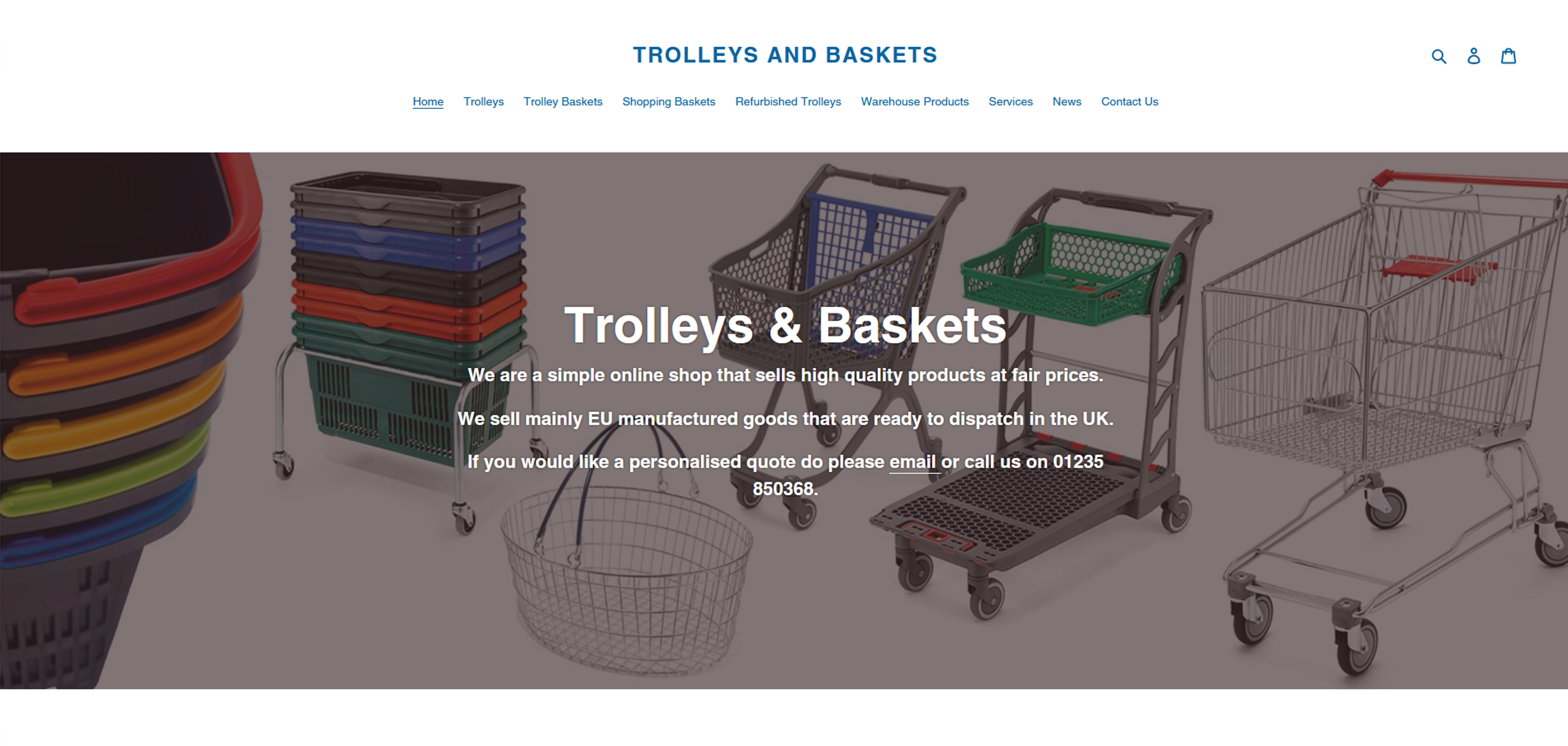 Trolleys & Baskets.co.uk  Website