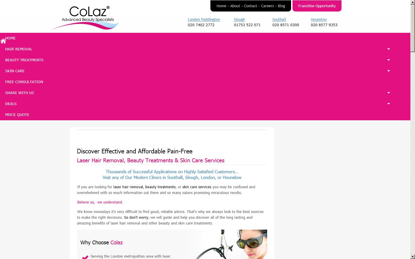 Affordable Laser Hair Removal Website