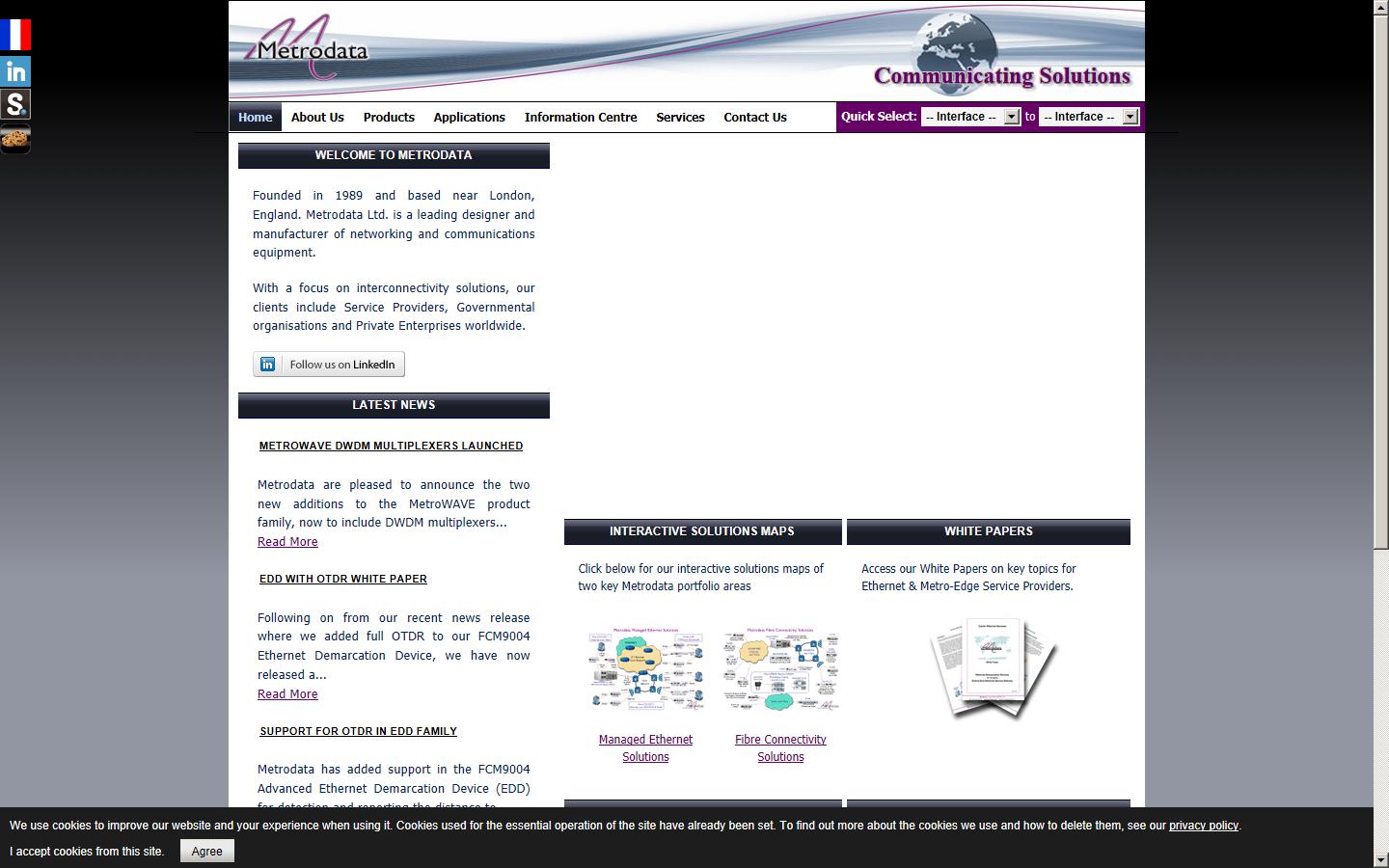 Metrodata Limited Website