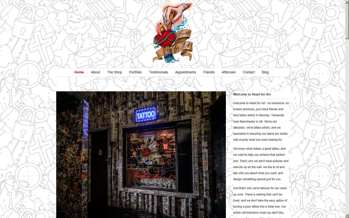 Heart for Art Website