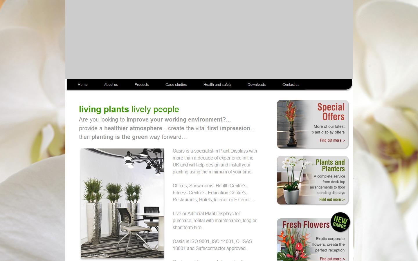 Oasis Interior Landscaping Website