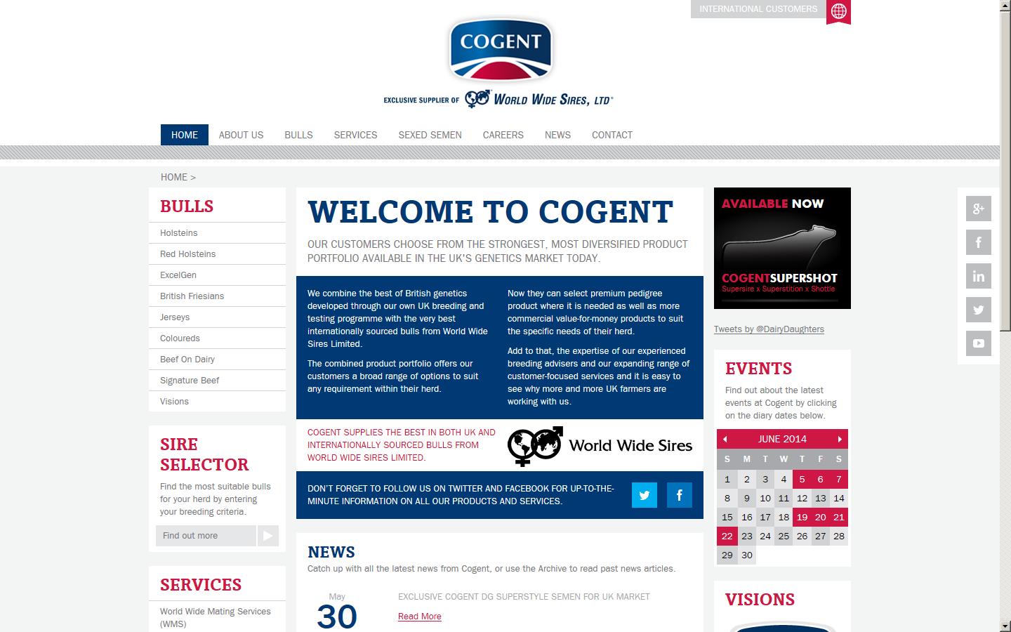 Cogent Breeding Ltd Website