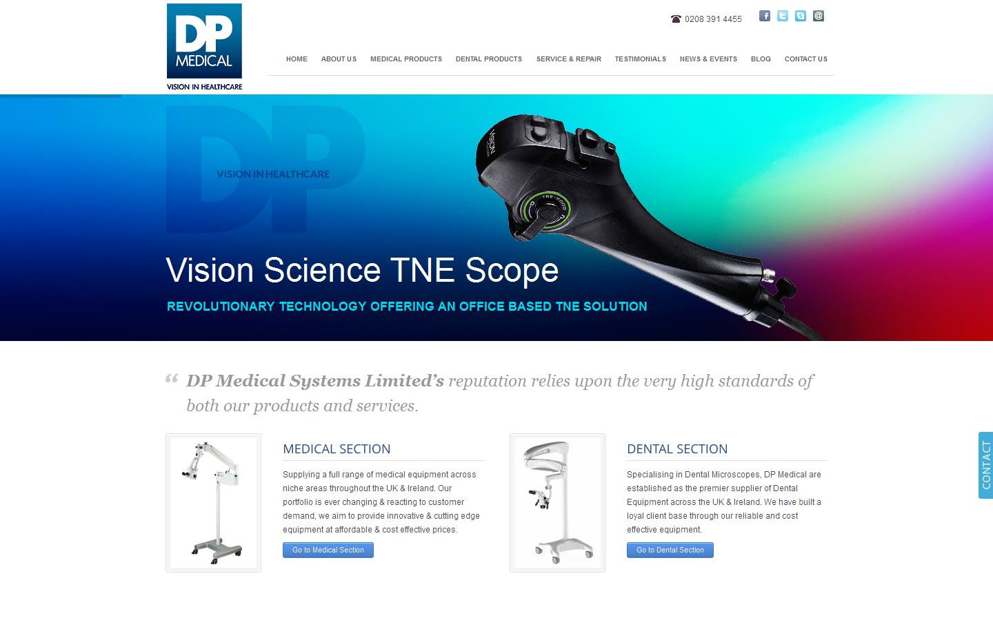 DP Medical Systems Ltd Website