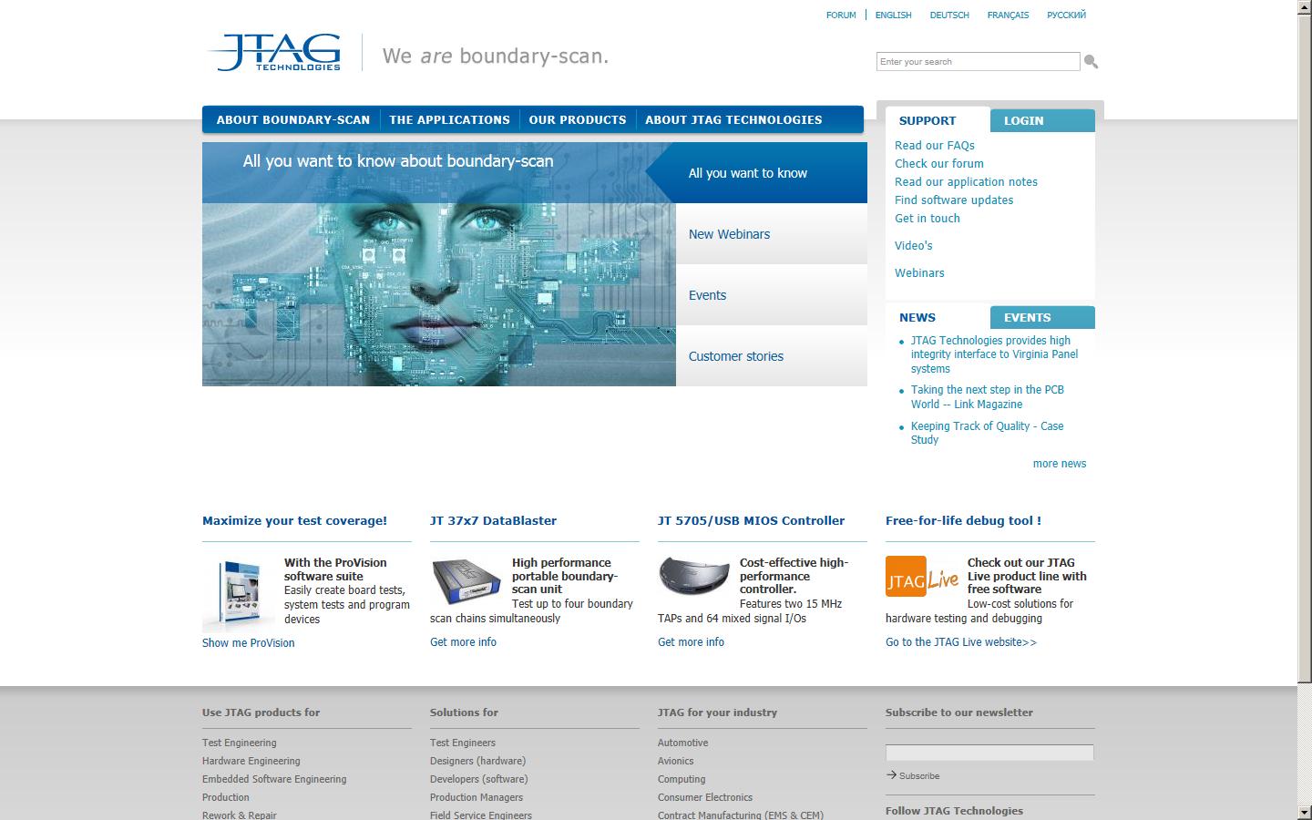 JTag Technologies Website