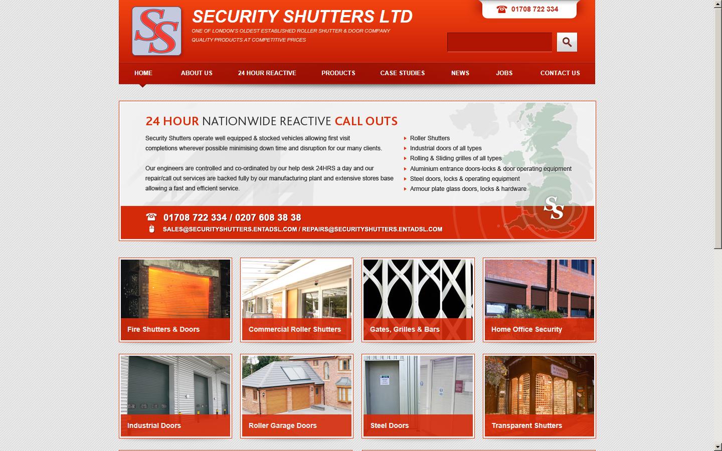 Security Shutters Ltd Website