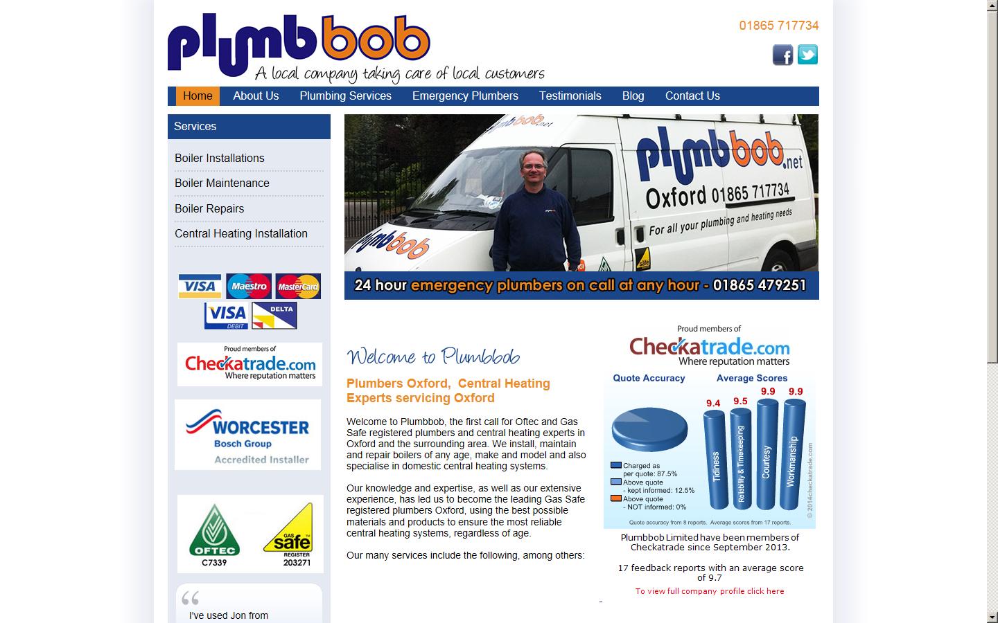 Plumbbob Ltd Website
