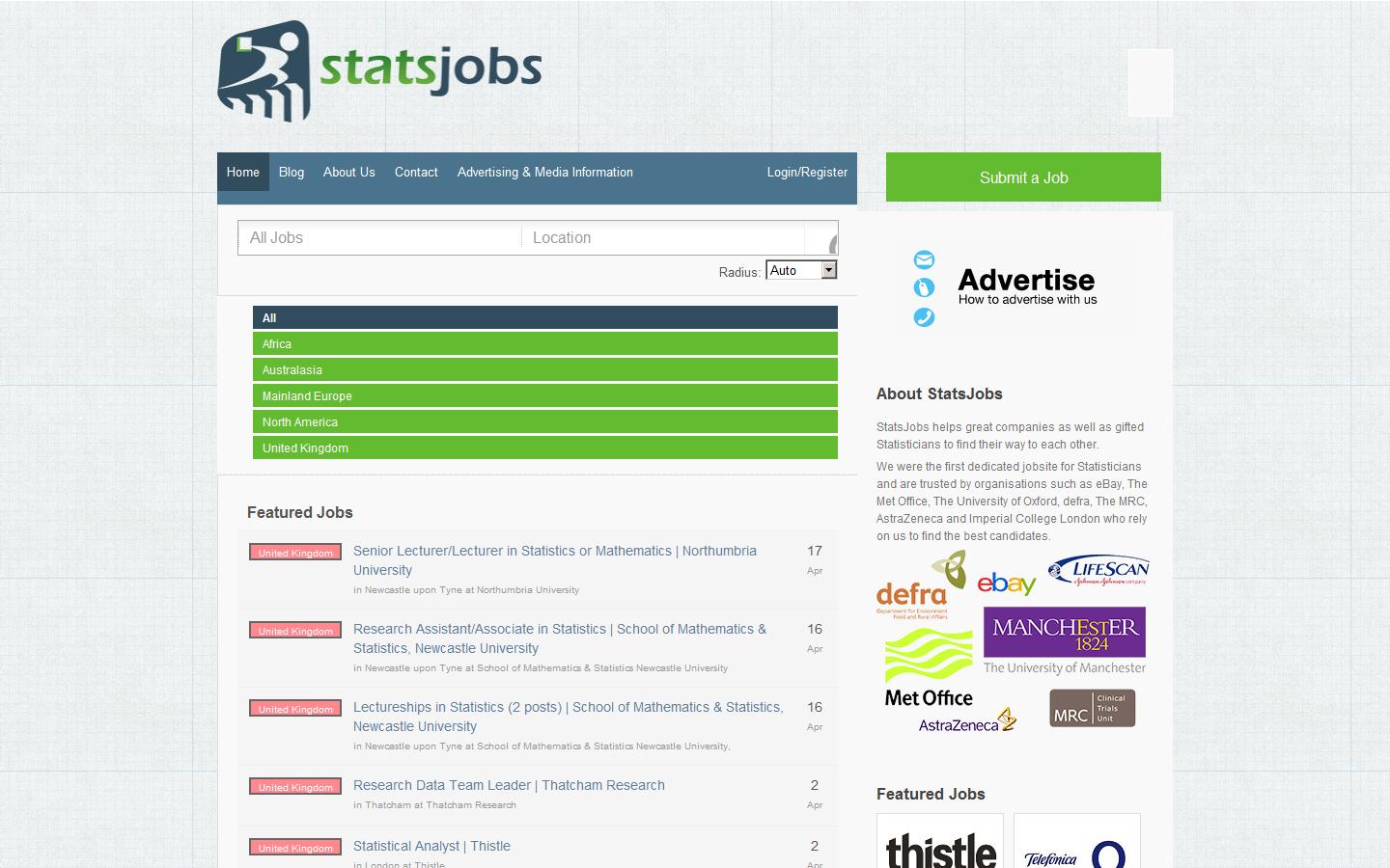 StatsJobs.com Website