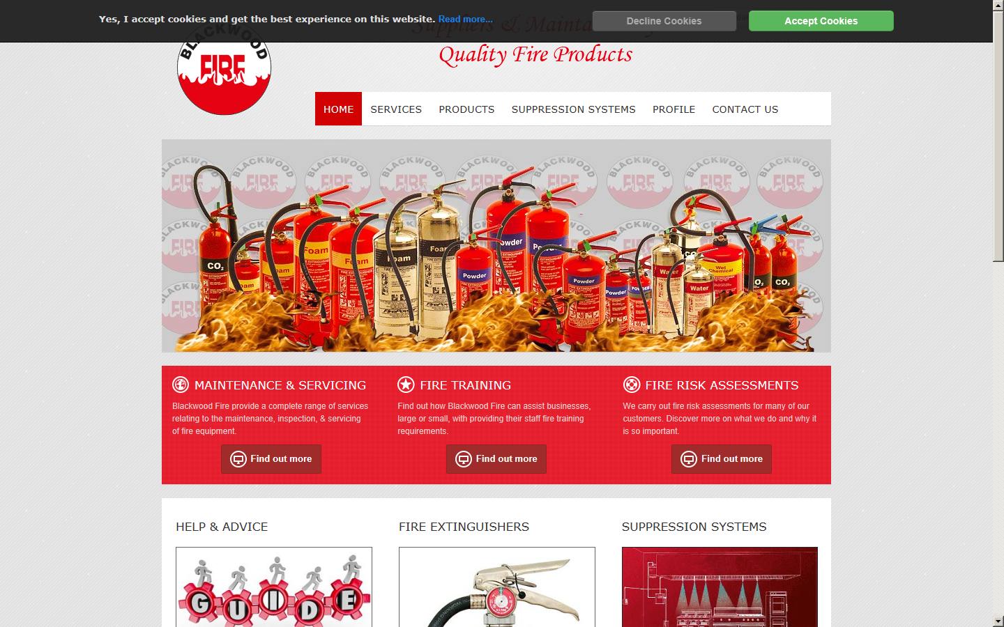 Blackwood Fire Ltd Website