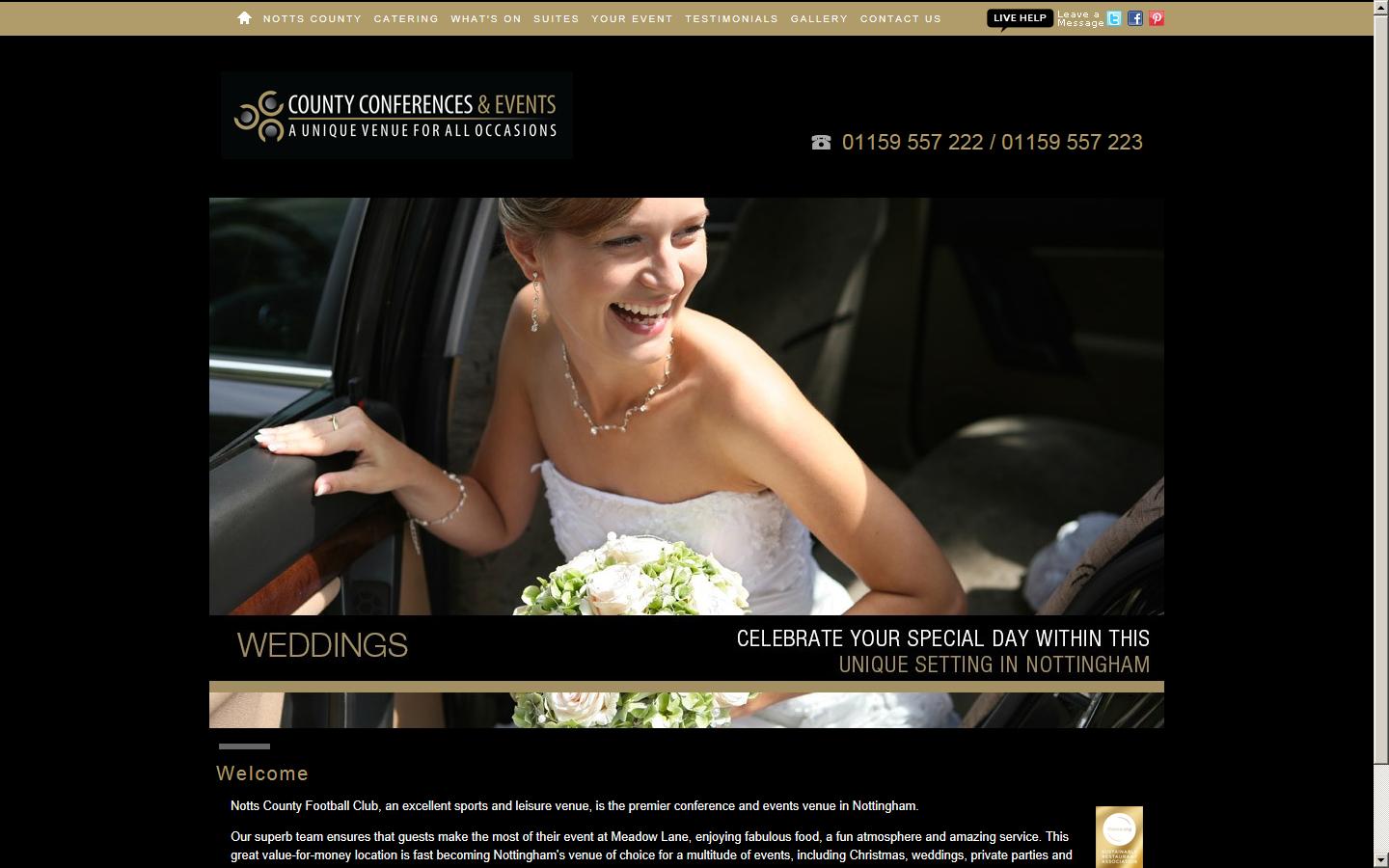 County Conferences and Events Website