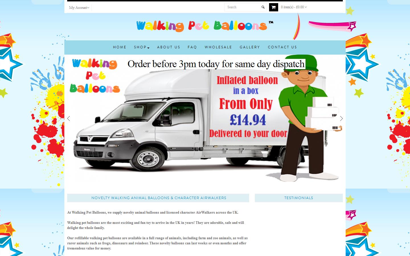 Walking Pet Balloons Website