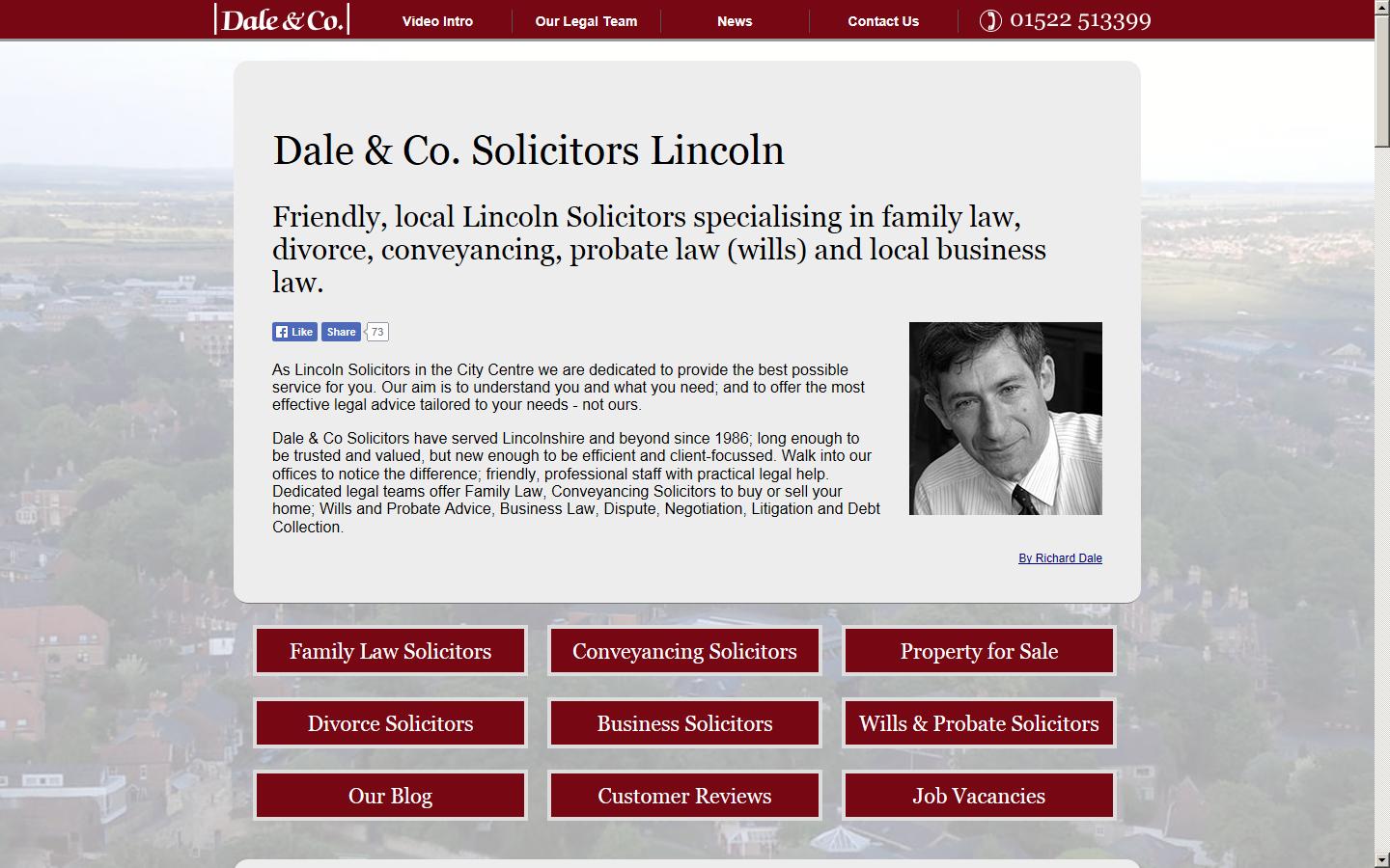 Dale and Co Solicitors  Website