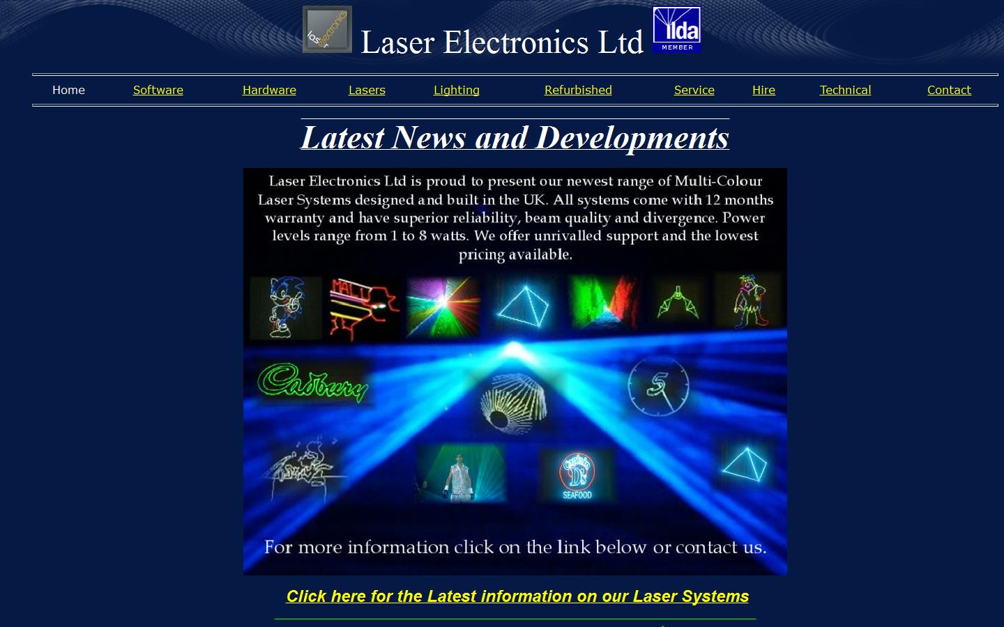Laser Electronics Ltd Website