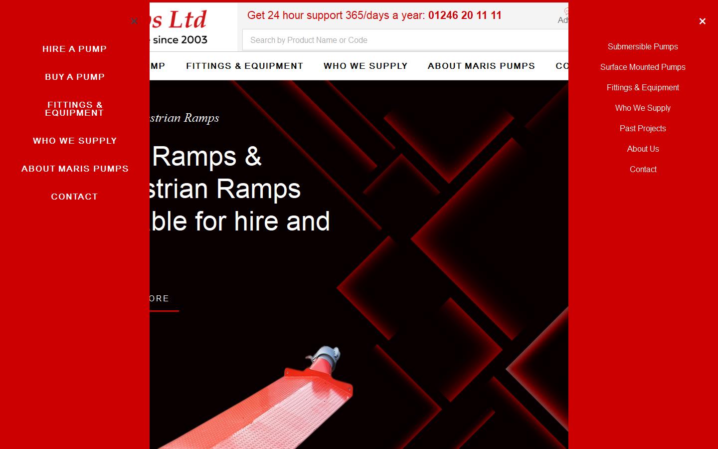 Maris Pumps Ltd Website