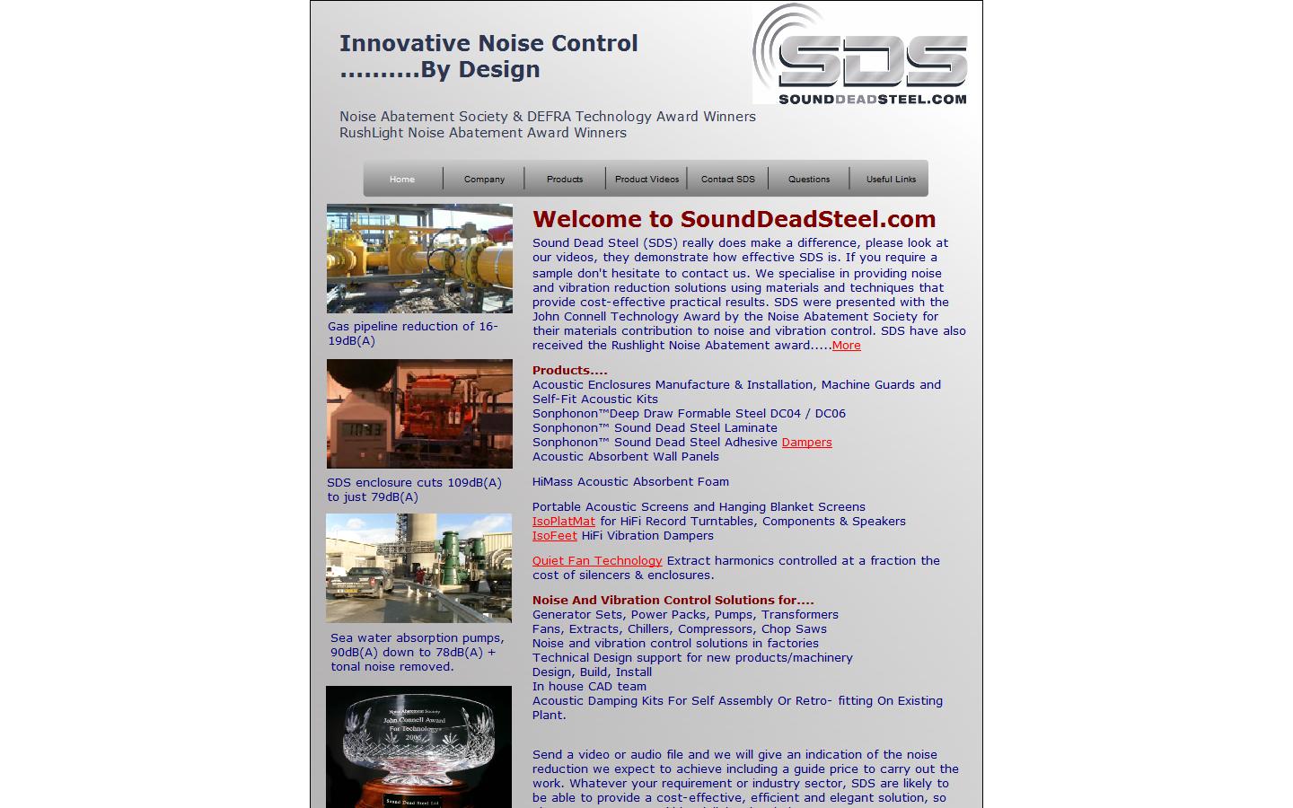 Sound Dead Steel Website