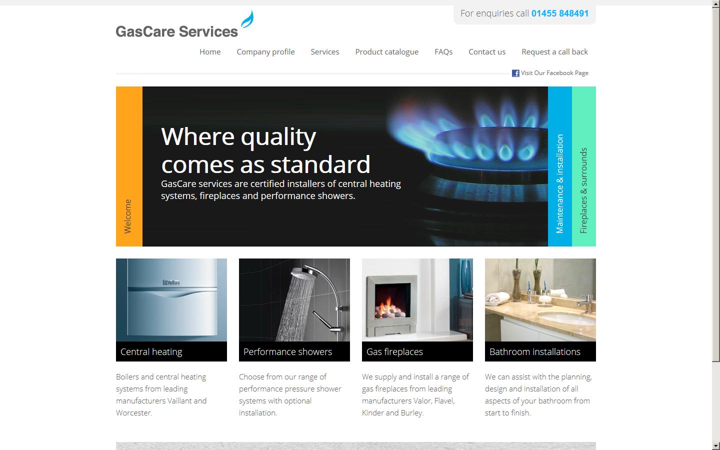 Gas Care Services Website