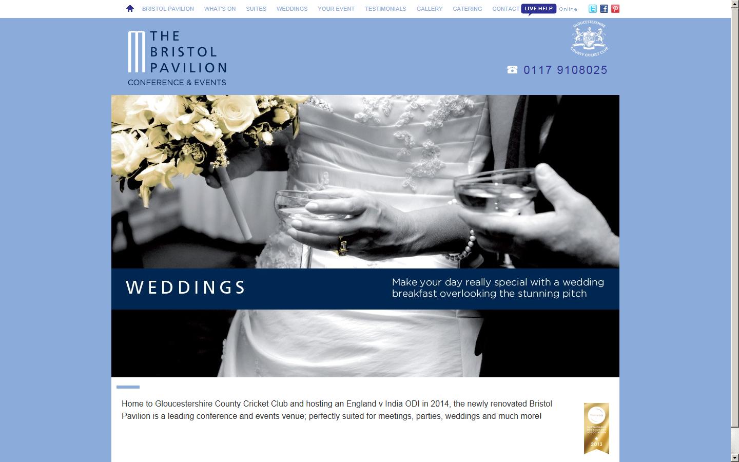 The Bristol Pavilion Website