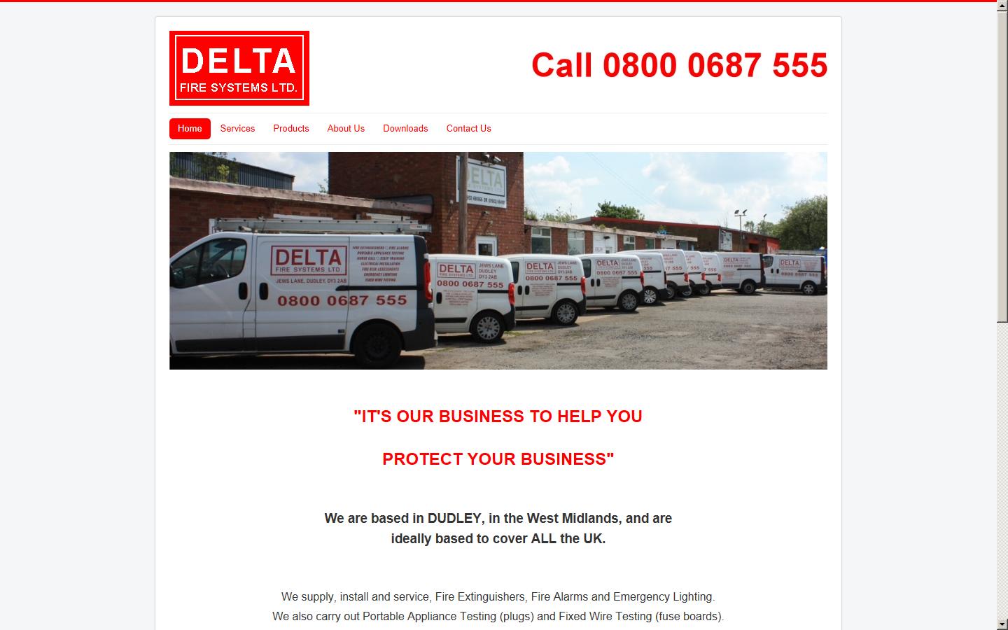 Delta Fire Systems Ltd. Website