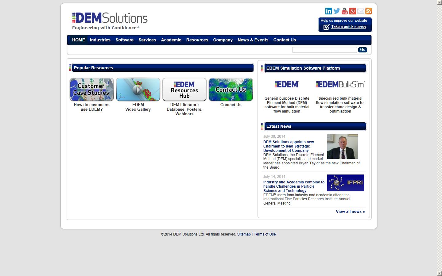Dem Solutions Ltd  Website