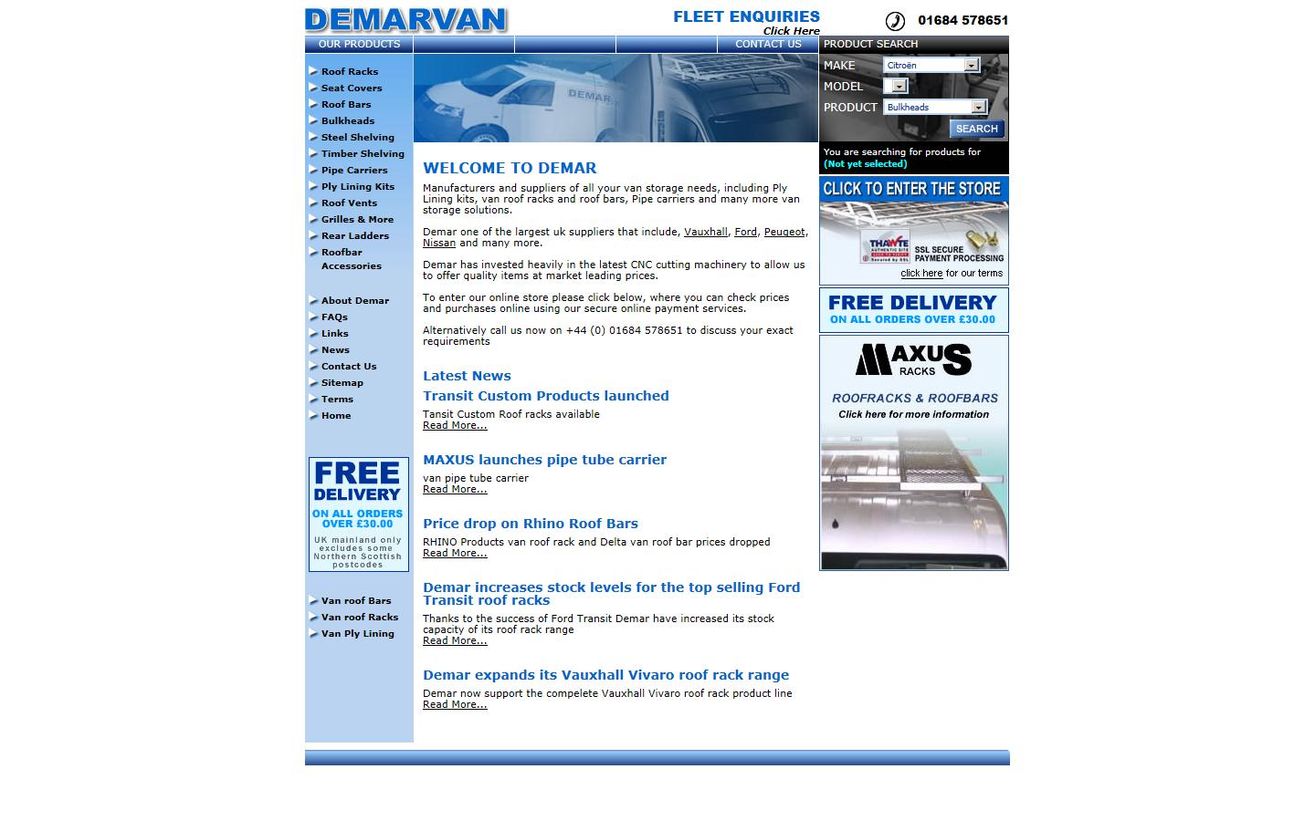 Demar UK Ltd Website