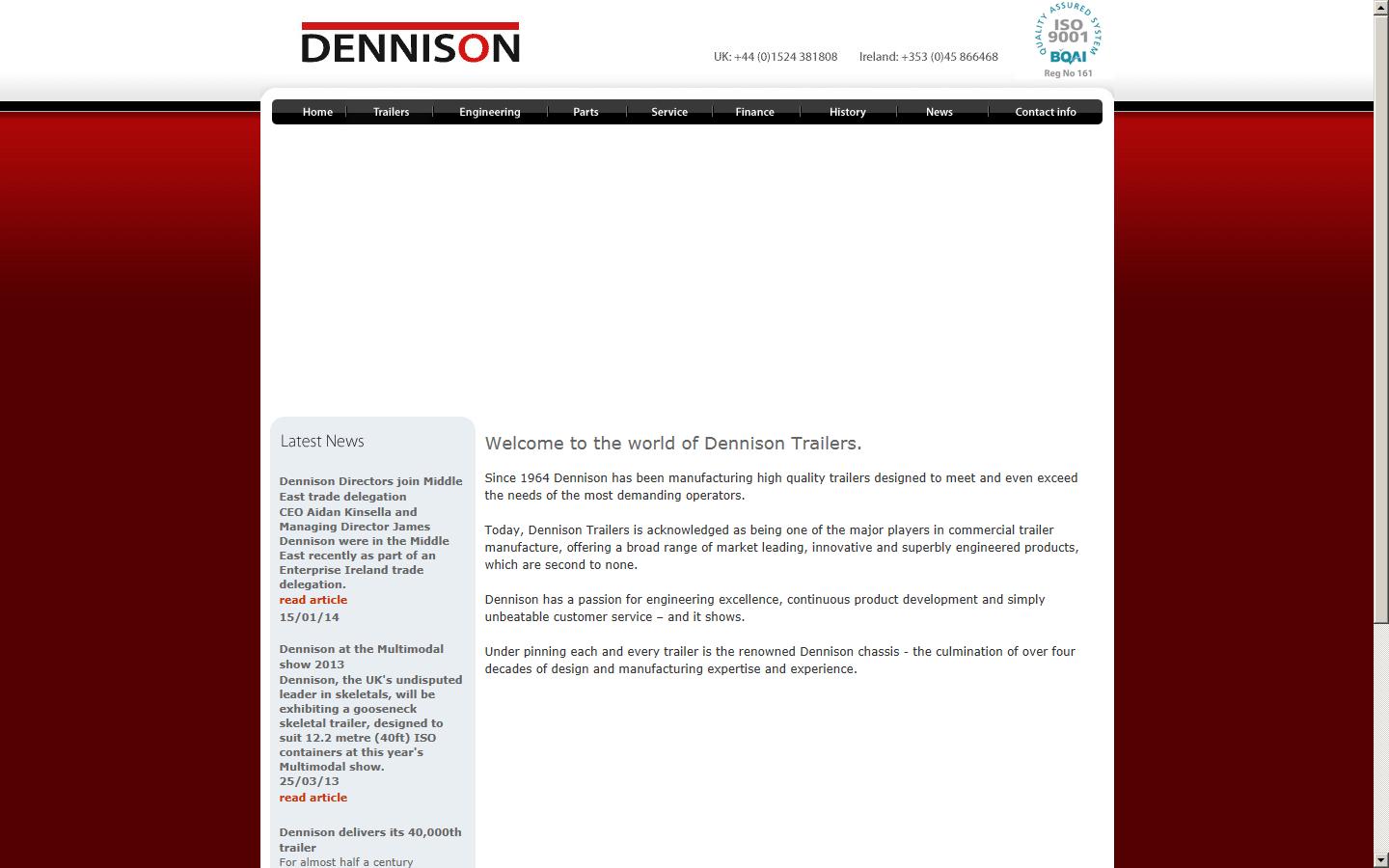 Dennison Trailers Ltd Website