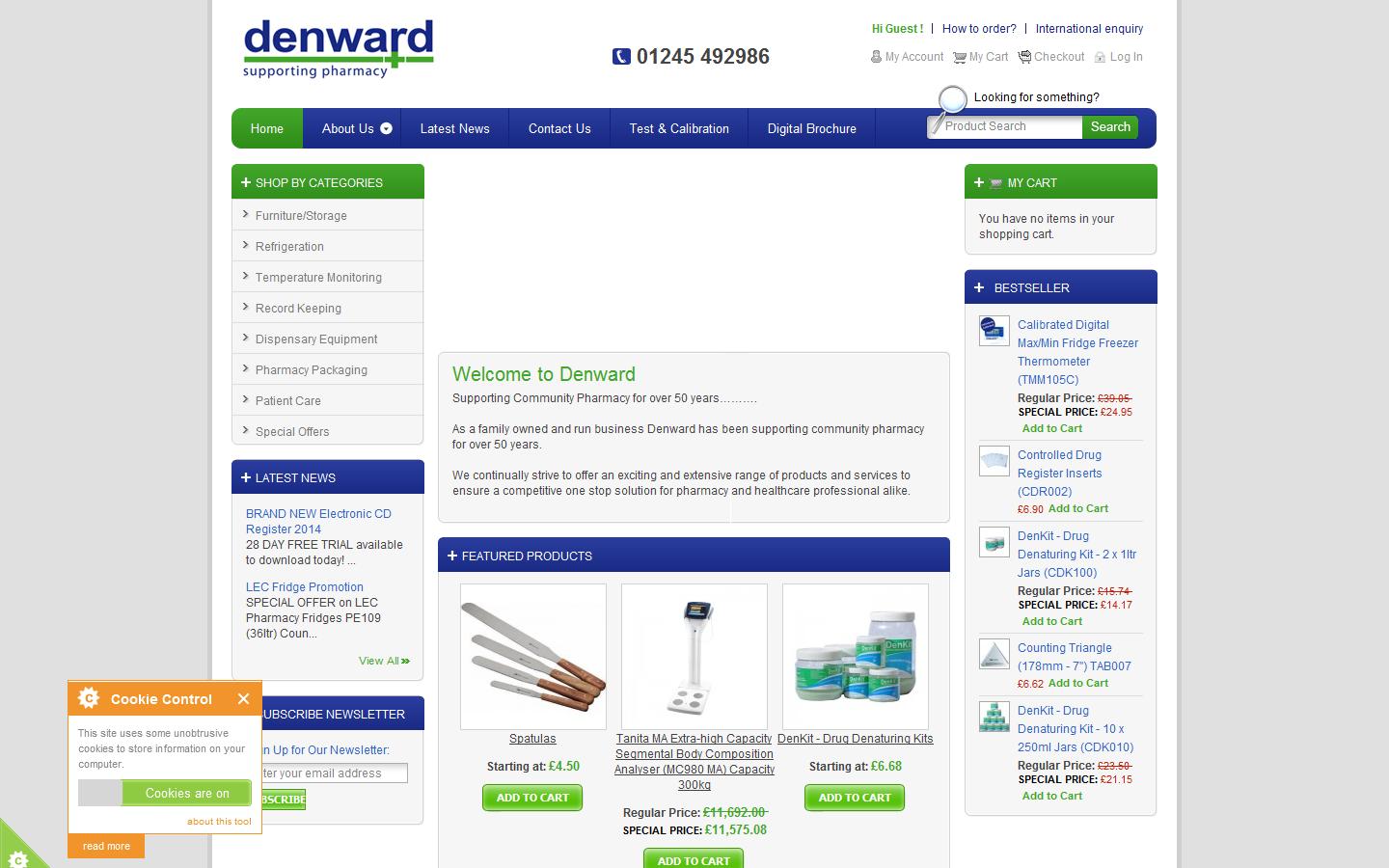 Denward Manufacturing Ltd Website