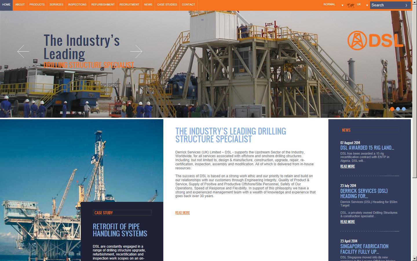 Derrick Services (UK) Ltd Website