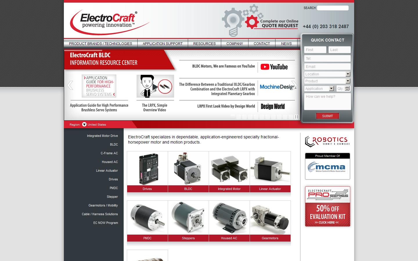Electrocraft Website