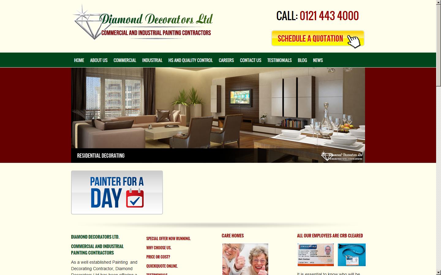 Diamond Decorators Ltd Website