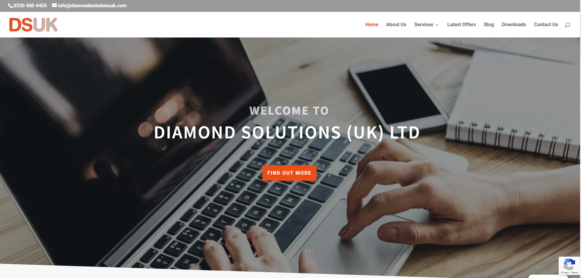 Diamond Solutions UK Ltd Website